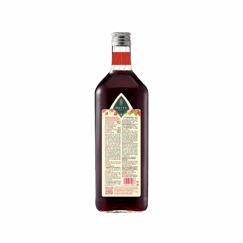Trà dâu cô đặc Maite - Strawberry Tea - 1L