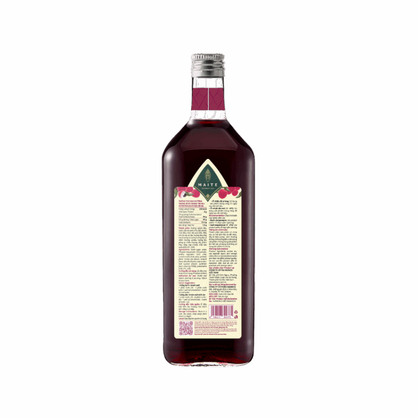Trà hương vải Maite - Lychee Flvored Tea - concentrated tea - 1L
