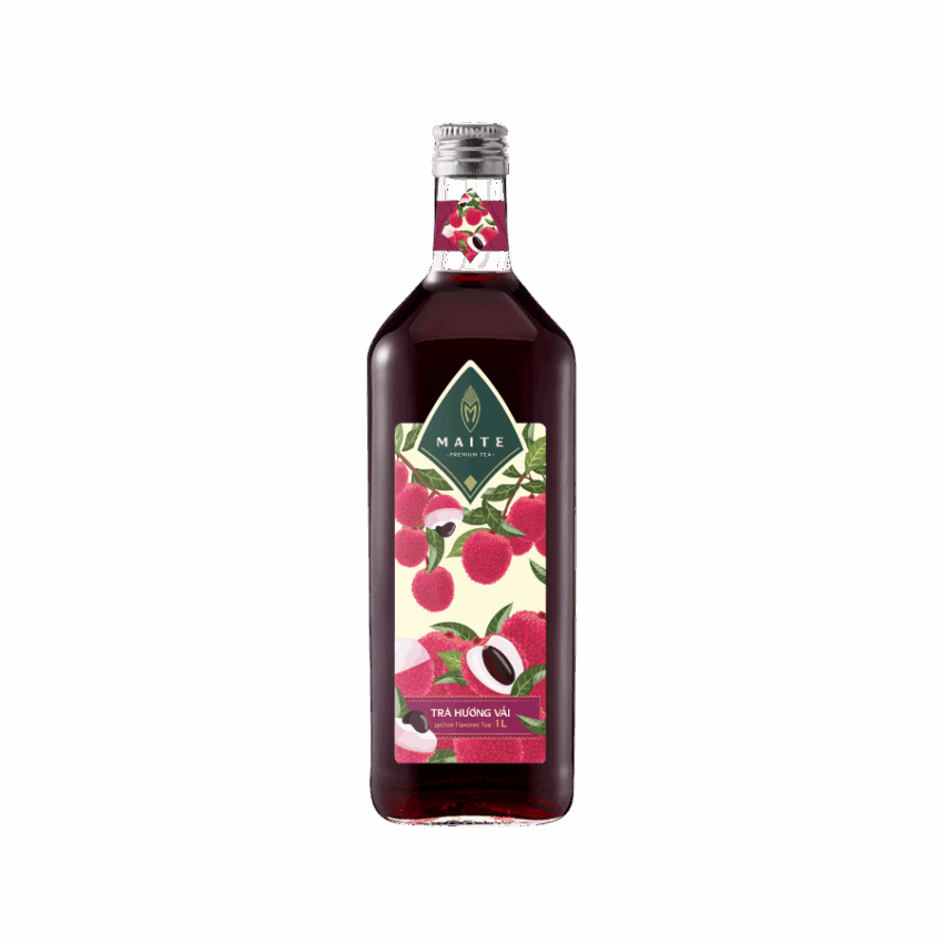 Trà hương vải Maite - Lychee Flvored Tea - concentrated tea - 1L