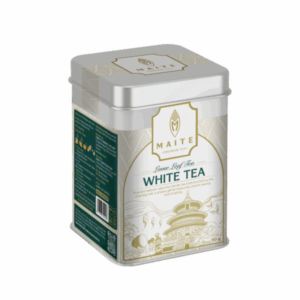 Trà lá cao cấp Bạch Trà Maite - white Tea - 50g